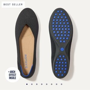 Rothy's Black and Blue Flats
